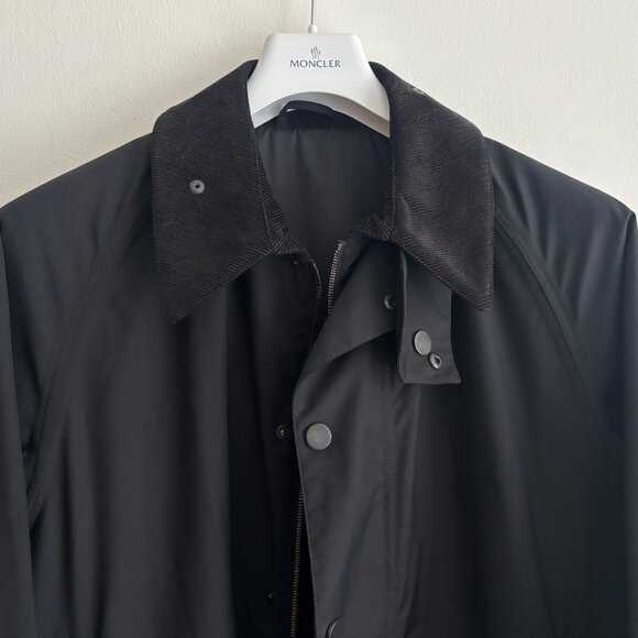 $850 Jaeger Black Wool Hunting Field Jacket -Medium / Large (Barbour) Italy - Picture 3 of 16